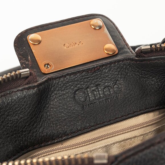 Chloe Paddington Brown Pebbled-Leather Handbag - Picture 13 of 14